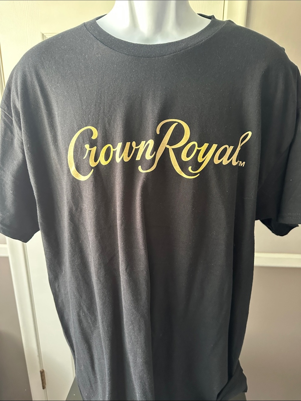 Gildan Black T-Shirt with Gold CrownRoyal Script